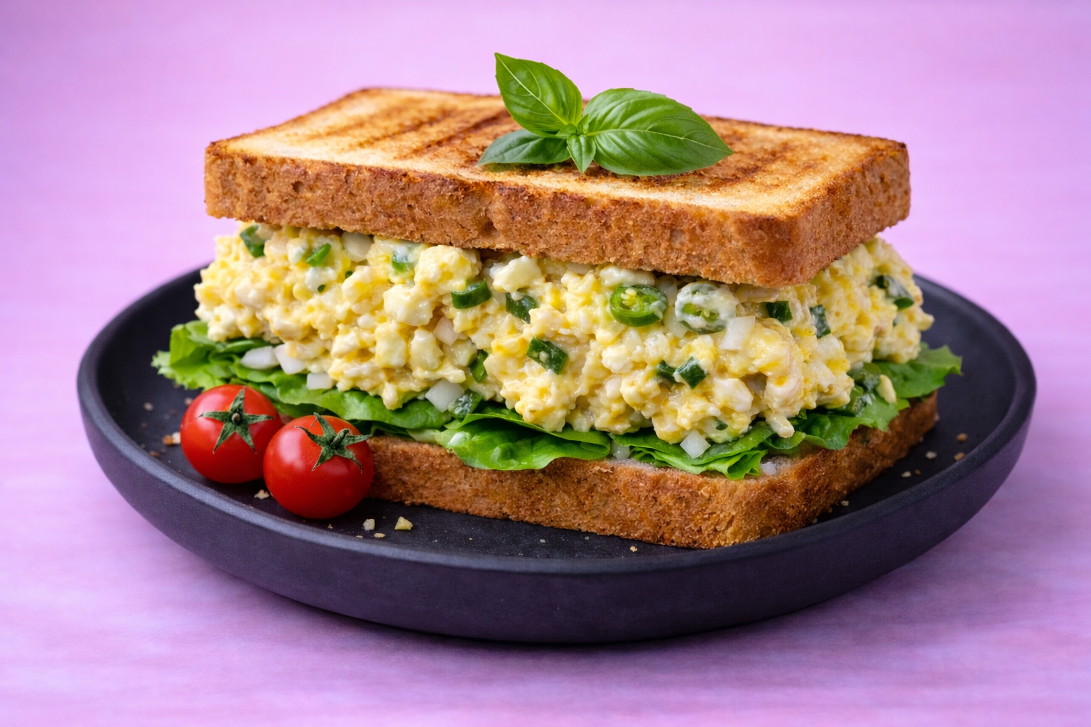 Egg Mayo Benedict Sandwich (Cafe Breakfast Special)